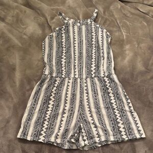 Old Navy Black and White Patterned Kids Romper